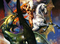 Unicorn vs Green Dragon